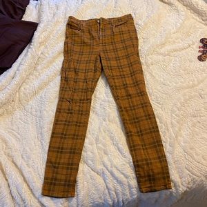 Plaid jeggings